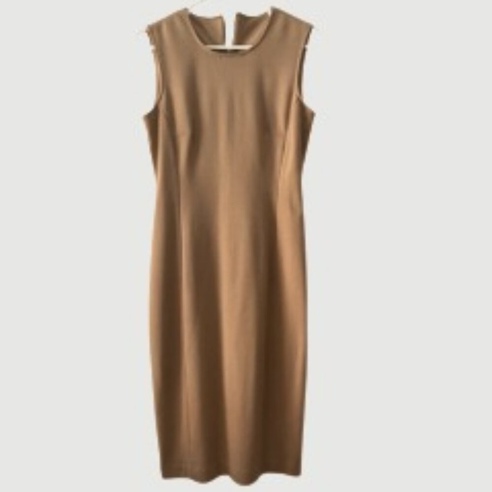 Beige Office Dress